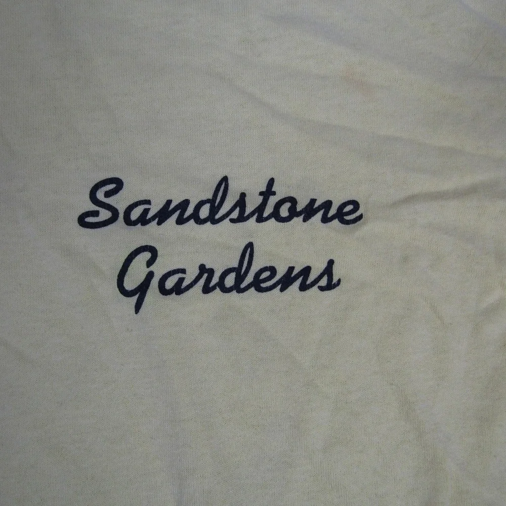 Vintage‎ Sandstone Gardens Shirt Mens XL Tough Ts Made USA Workwear Stain Tee